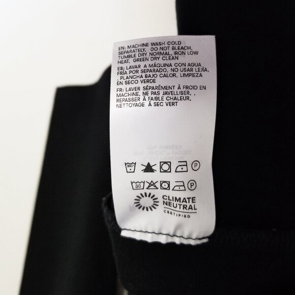 REFORMATION Jaelynn Knit Dress S Black Boat Neck Long Sleeve Mini $148 Tencel - Picture 11 of 15